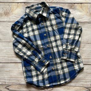 Baby Gap Plaid Button Down Shirt Boys Size 4